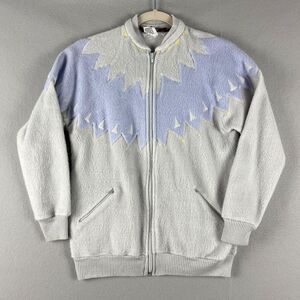 Vintage Stirling Cooper Jacket Women Small Full Zip Embroidered Whimsy Fairy 70s